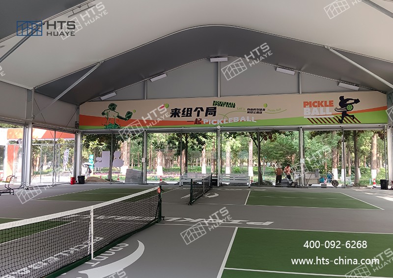 匹克球館篷房徹底打破傳統建筑 “一次性使用” 的局限